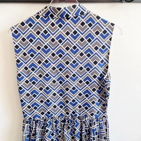 Kate Spade Silk Sleeveless Mini Button Down Silk Dress Size 10 - Picture 8 of 10